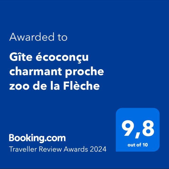 Gîte écoconçu charmant proche zoo de la Flèche Clermont-Creans Exterior foto
